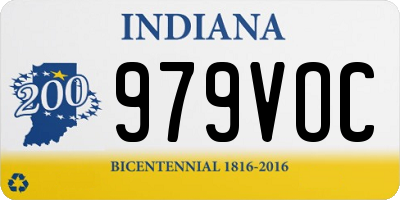 IN license plate 979VOC