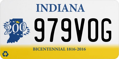 IN license plate 979VOG