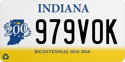 IN license plate 979VOK