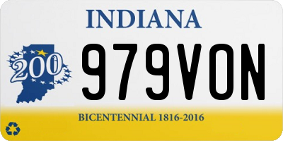 IN license plate 979VON