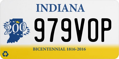 IN license plate 979VOP