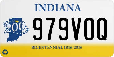 IN license plate 979VOQ