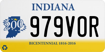 IN license plate 979VOR