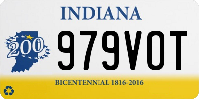 IN license plate 979VOT