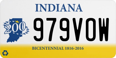 IN license plate 979VOW
