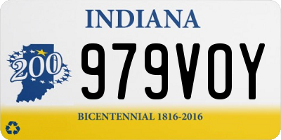 IN license plate 979VOY