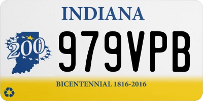 IN license plate 979VPB