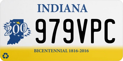 IN license plate 979VPC