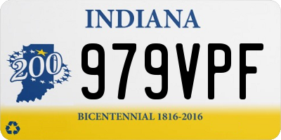 IN license plate 979VPF
