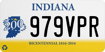 IN license plate 979VPR