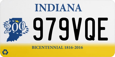 IN license plate 979VQE
