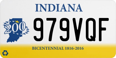 IN license plate 979VQF
