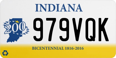 IN license plate 979VQK