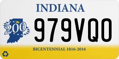 IN license plate 979VQO