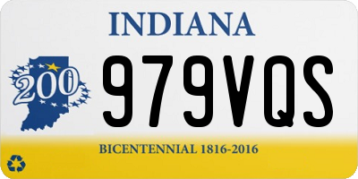 IN license plate 979VQS