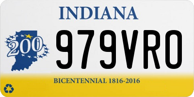 IN license plate 979VRO