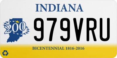 IN license plate 979VRU