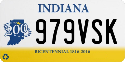 IN license plate 979VSK