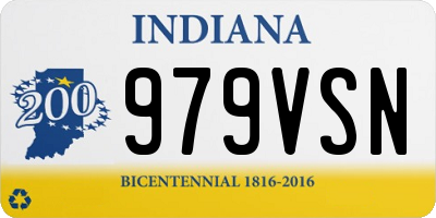 IN license plate 979VSN