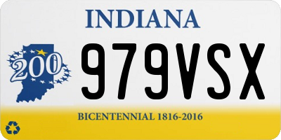 IN license plate 979VSX