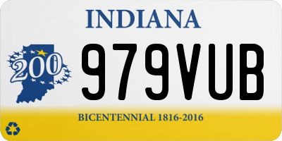 IN license plate 979VUB