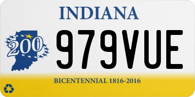 IN license plate 979VUE