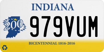 IN license plate 979VUM