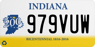 IN license plate 979VUW