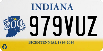 IN license plate 979VUZ