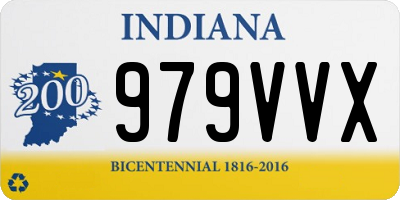 IN license plate 979VVX