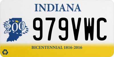 IN license plate 979VWC