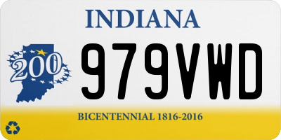 IN license plate 979VWD
