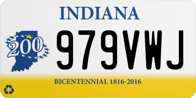 IN license plate 979VWJ