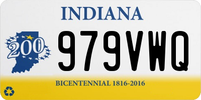IN license plate 979VWQ