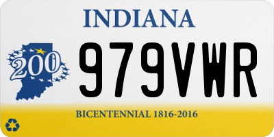 IN license plate 979VWR