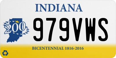 IN license plate 979VWS