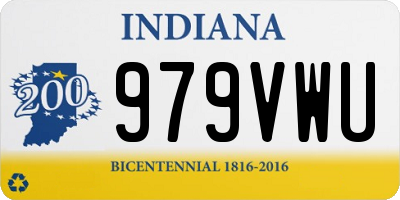 IN license plate 979VWU