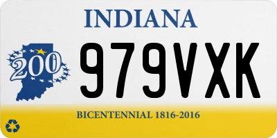 IN license plate 979VXK