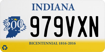 IN license plate 979VXN