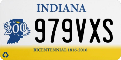 IN license plate 979VXS