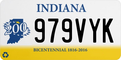 IN license plate 979VYK