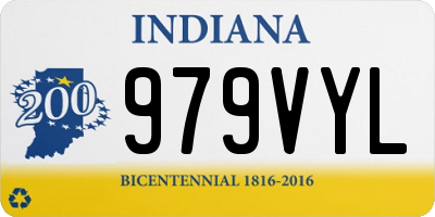 IN license plate 979VYL