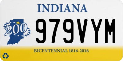 IN license plate 979VYM