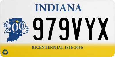 IN license plate 979VYX