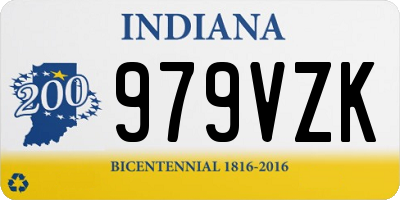 IN license plate 979VZK