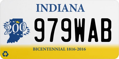 IN license plate 979WAB