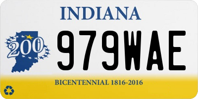 IN license plate 979WAE