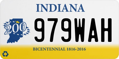 IN license plate 979WAH