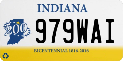IN license plate 979WAI