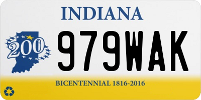 IN license plate 979WAK